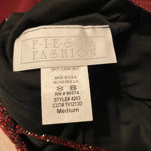 Sparkling Burgundy Red Evening Gown / Prom Dress - Picture 5 of 7